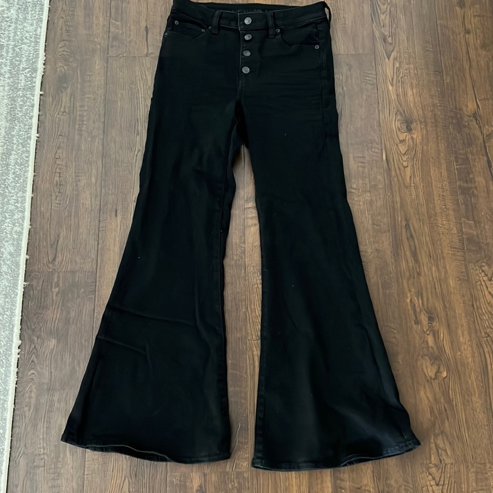 black american eagle flares